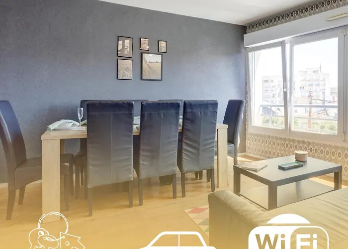 Le Cocon Champenois-parking, Centre & Tram Apartment Reims